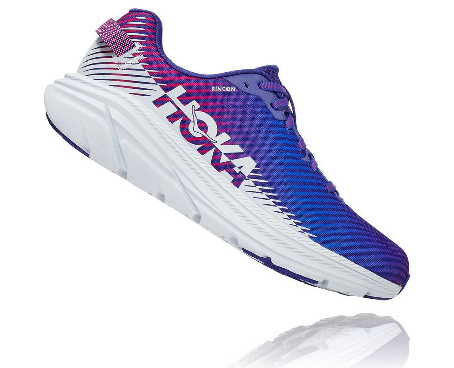 Zapatillas Running Hoka One One Mujer - Rincon 2 - Azules/Blancas - SBF217304